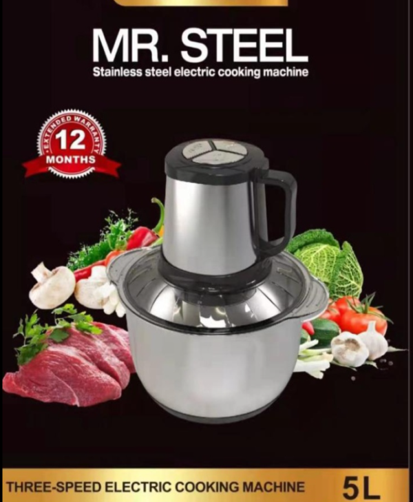 Mr. Steel 5 Liter Meat, Vegetable and Food Chopper